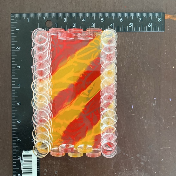 Hand painted polycarbon plastic tray - Picture 5 of 5